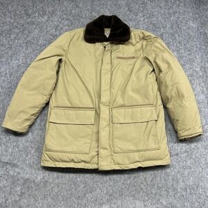 VINTAGE Walls Blizzard-Pruf Coat Mens 42R Khaki Down Insulated Made USA 90s